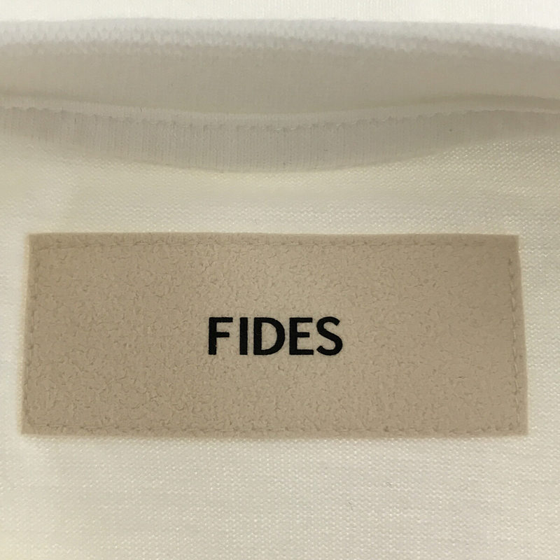 FIDES / フィデス ワンポイント ロゴ コットン クルーネック カットソー ポケット Tシャツ ユニセックス