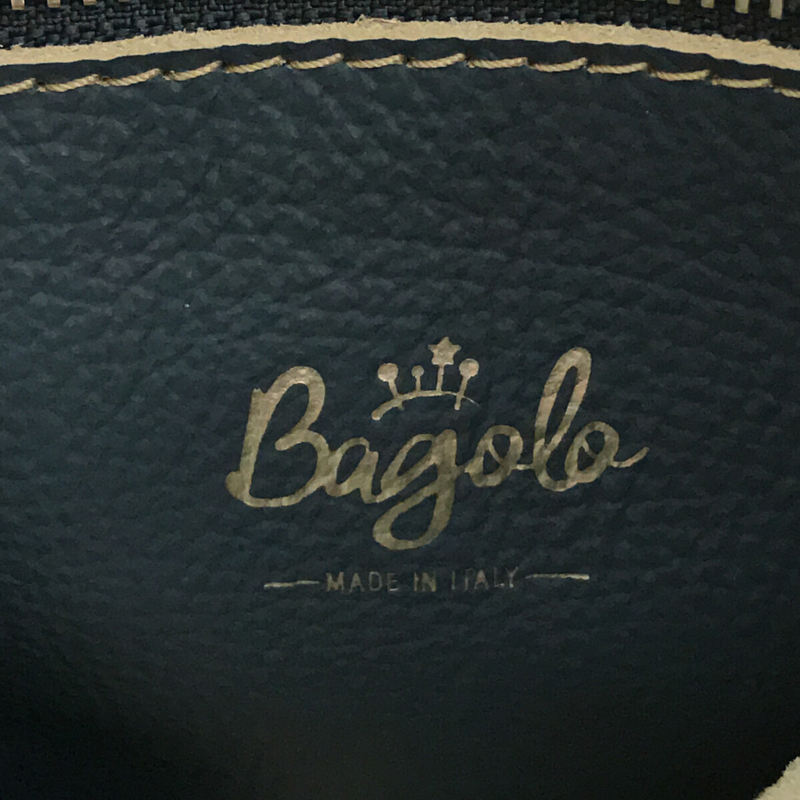 BAGOLO / バゴロ イタリア製 2Way レザー ショルダートート バッグ ピンバッチ・保存袋付き