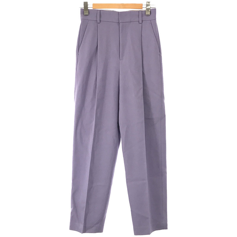 KARSEY PANTS センタープレス タックパンツ lavender