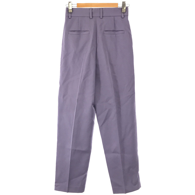 6(ROKU) / ロク KARSEY PANTS センタープレス タックパンツ lavender