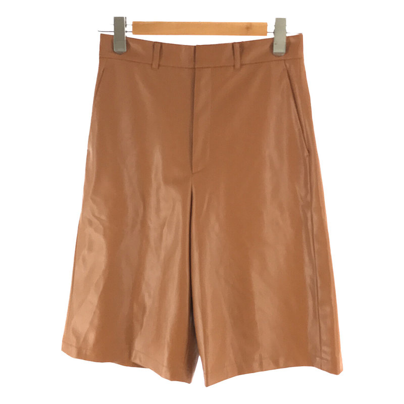 FAKE LEATHER SHORT PANTS フェイクレザーショートパンツ