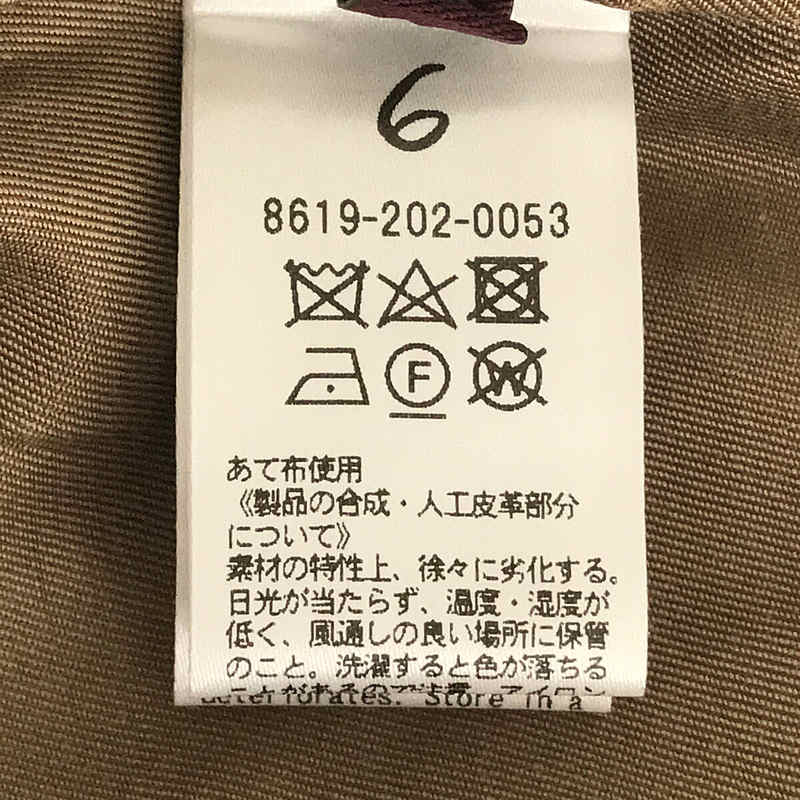 6(ROKU) / ロク FAKE LEATHER SHORT PANTS フェイクレザーショートパンツ