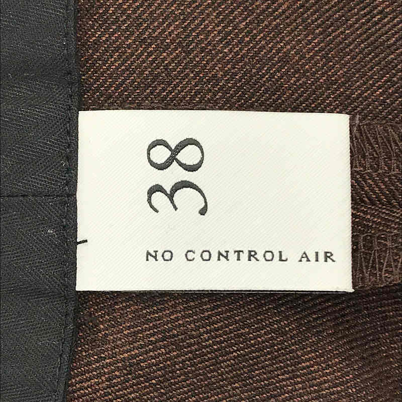 NO CONTROL AIR / ノーコントロールエア ソロテックス ポリエステル ストレッチ サージ ワイド パンツ