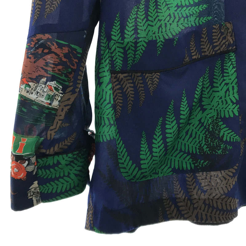 sacai / サカイ Archive Print Mix Shirt アーカイブ プリント ミックス オープンカラー シャツ