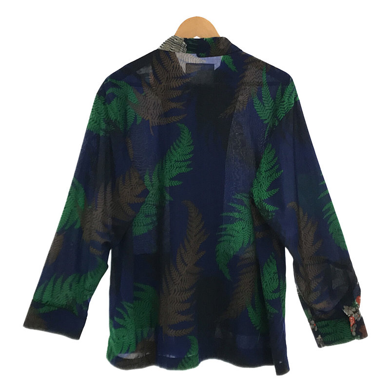 sacai / サカイ Archive Print Mix Shirt アーカイブ プリント ミックス オープンカラー シャツ