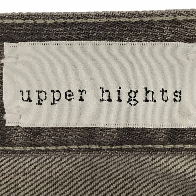 upper hights / アッパーハイツ THE EIGHTY'S コットン ストレッチ テーパード デニム パンツ