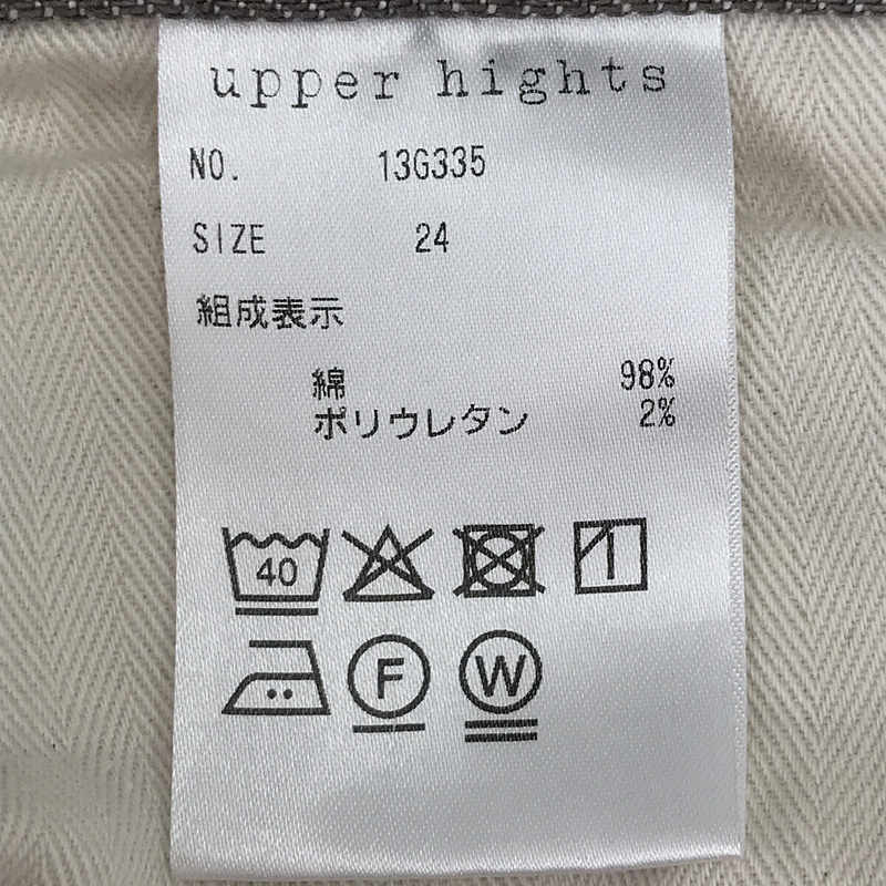 upper hights / アッパーハイツ THE EIGHTY'S コットン ストレッチ テーパード デニム パンツ