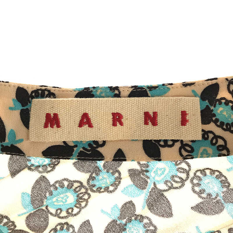 MARNI / マルニ イタリア製 花柄 フラワー レーヨン ロング スカート