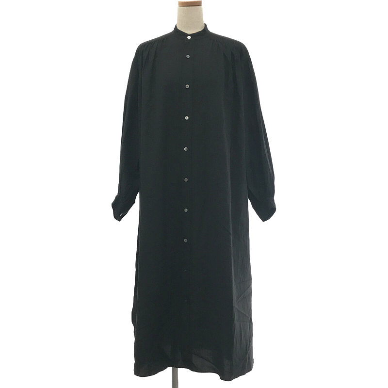 YLEVE イレーヴ COTTON RAYON BROAD LONG SHIRT ロングシャツ ...