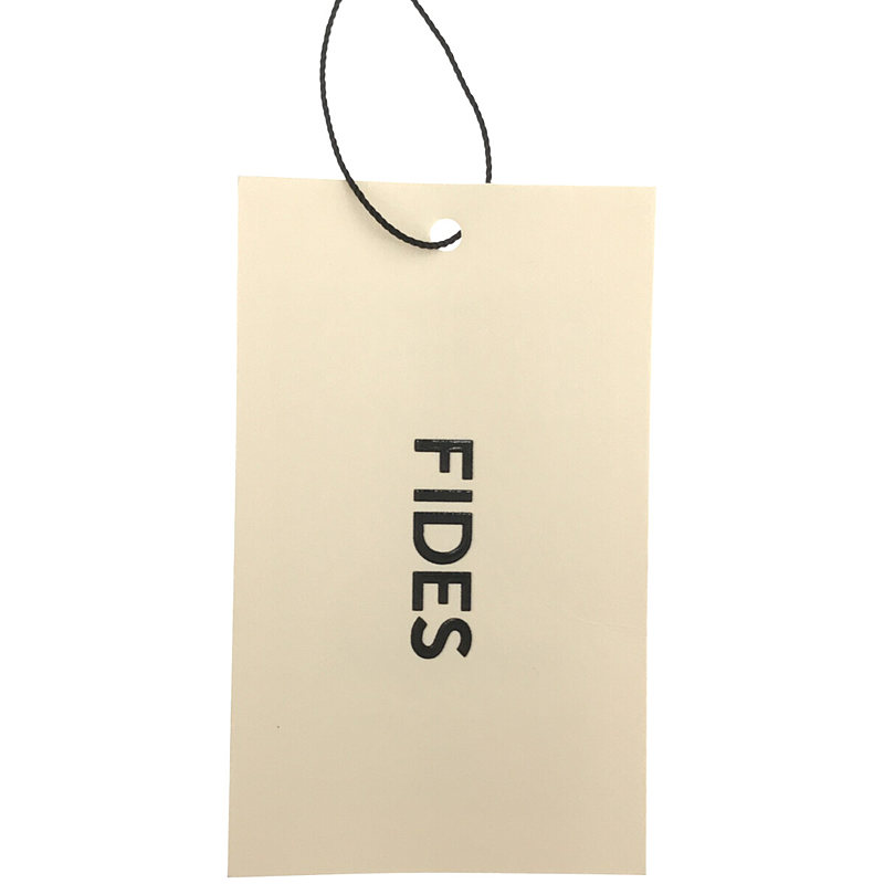 FIDES / フィデス フロント ロゴ コットン クルーネック カットソー Tシャツ ユニセックス