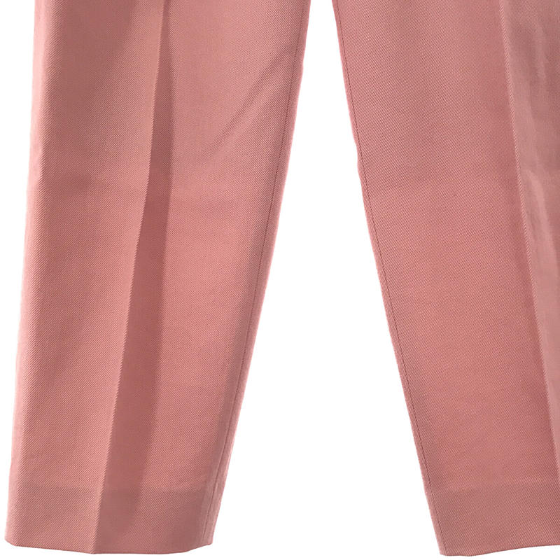 6(ROKU) / ロク KARSEY PANTS センタープレス タックパンツ pink