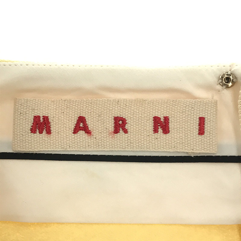 MARNI / マルニ イタリア製 バックジップ コットン スカート