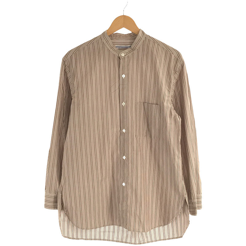 STRIPED COTTON MAO SHIRT マオシャツ