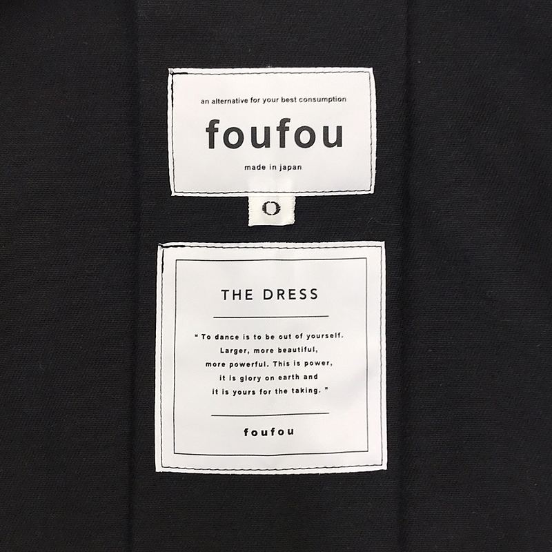 foufou / フーフー THE DRESS #17 open collar gold button dress ワンピース
