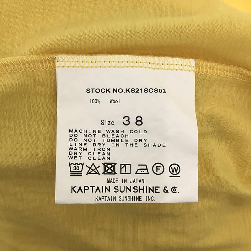 Kaptain Sunshine / キャプテンサンシャイン Crewneck Tee ハイゲージウール ニット Tシャツ