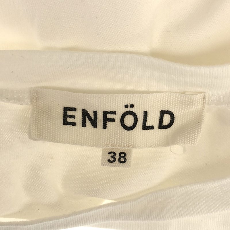 ENFOLD / エンフォルド スビン天竺 ワイドボックスT シャツ