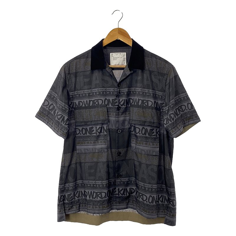 × Eric Haze エリックヘイズコラボ Stripe Print Shirt ストライプ プリントシャツ