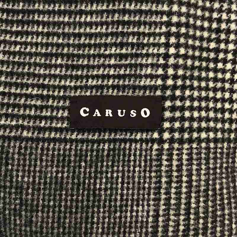 CARUSO / カルーゾ グレンチェック  ベルテッドラップコート