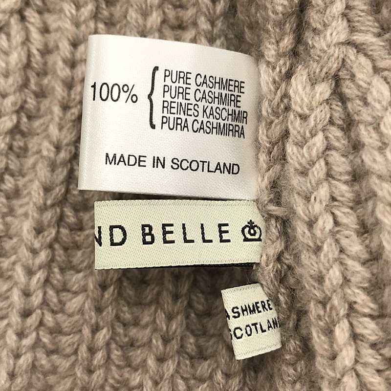 QUEENE and BELLE / クイーンアンドベル cashmere 100％ / カシミヤ ニット ビーニー キャップ