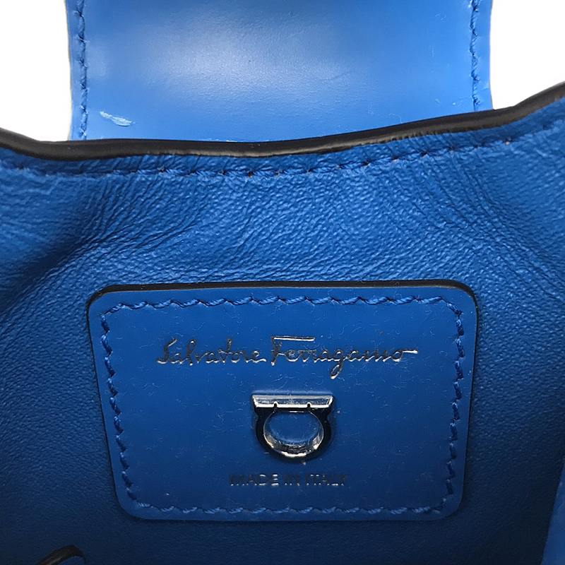 Salvatore Ferragamo / サルヴァトーレフェラガモ 211167 / トリフォリオ レザー ミニ ハンドバッグ ポーチ