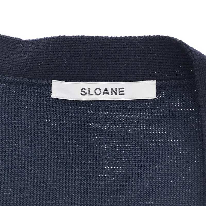 SLOANE / スローン ウール混 ダブルフェイス ボタンレス ロングカーディガン