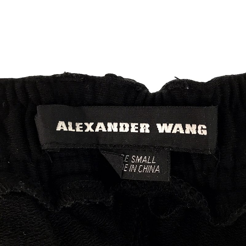 ALEXANDER WANG / アレキサンダーワン シルク切替 スウェット ベイカー ジョガーパンツ