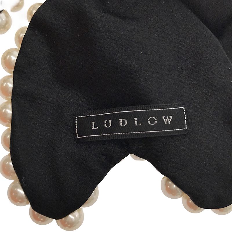 LUDLOW / ラドロー パールサテンバレッタ