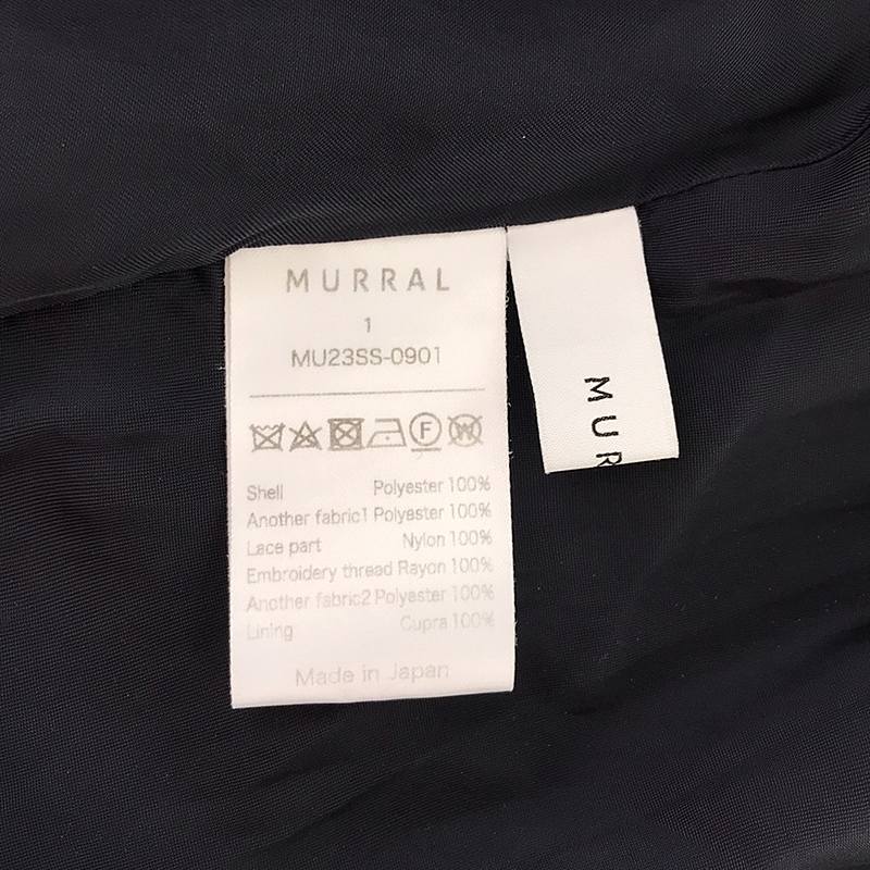 MURRAL / ミューラル Framed flower dress / フラワー エンブロイダリーレース ワンピース