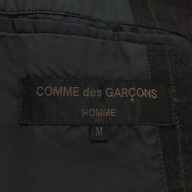 COMME des GARCONS HOMME / コムデギャルソンオム 製品洗い ウール チェック 3B テーラードジャケット