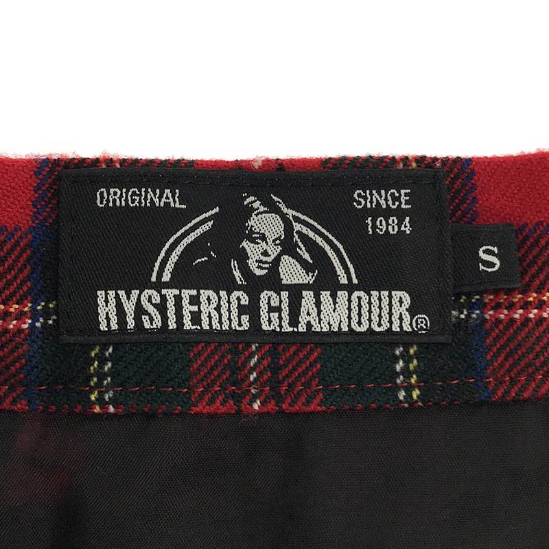 HYSTERIC GLAMOUR / ヒステリックグラマー タータンチェック キルト ラップスカート / 総裏地