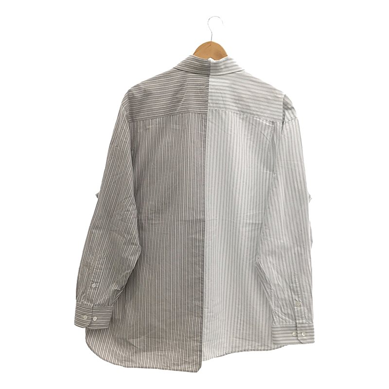 MM6 Maison Margiela / エムエムシックスメゾンマルジェラ オーバーサイズ ストライプ ドッキングシャツ