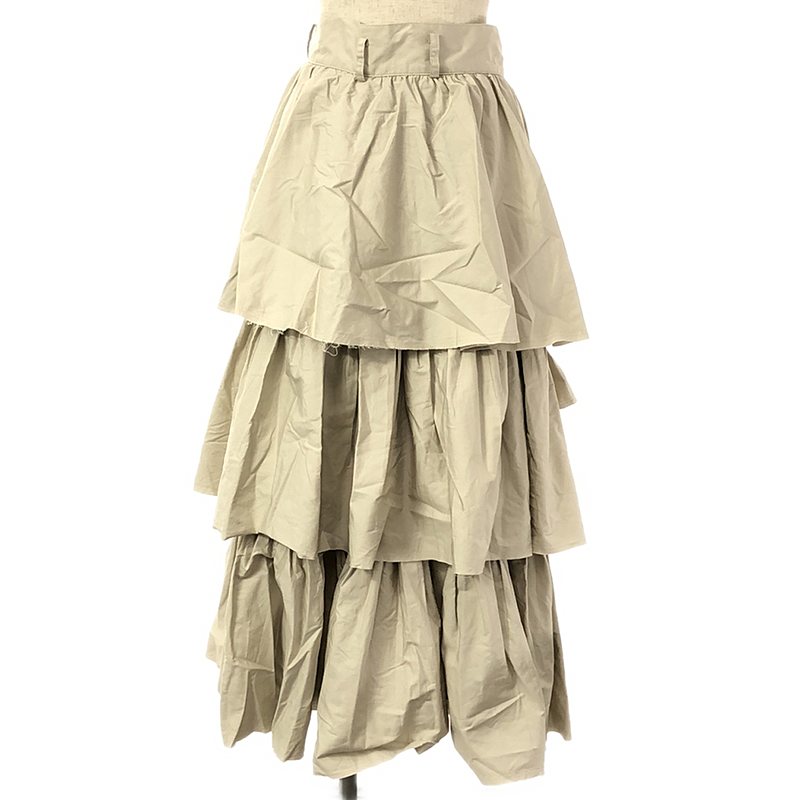 cut off volume tiered skirt スカート