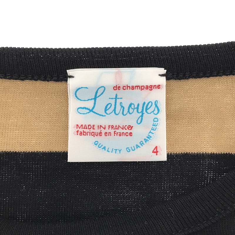 Letroyes / ルトロワ ボーダー 半袖ニットTシャツ