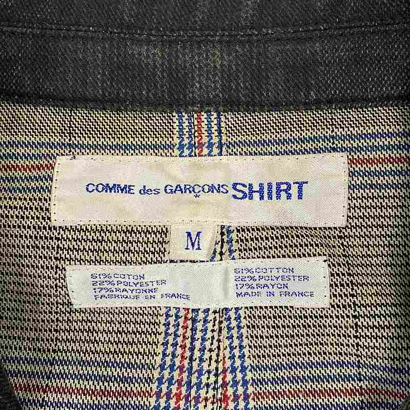 COMME des GARCONS SHIRT / コムデギャルソンシャツ 顔料プリント グレンチェック 3B テーラードジャケット