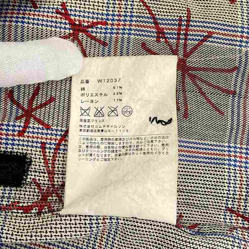 COMME des GARCONS SHIRT / コムデギャルソンシャツ 顔料プリント グレンチェック 3B テーラードジャケット