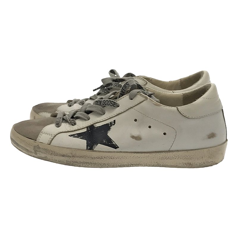 GOLDEN GOOSE / ゴールデングース ダメージ加工 レザー ローカットスニーカー