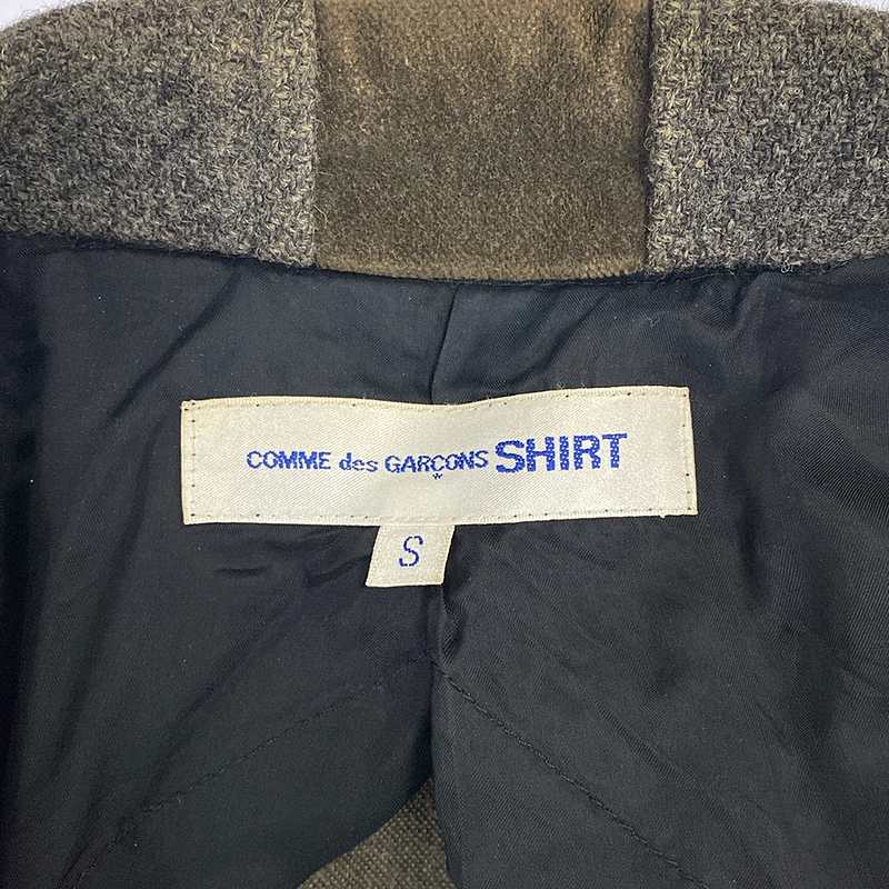 COMME des GARCONS SHIRT / コムデギャルソンシャツ ウール 異素材切替 1B テーラードジャケット