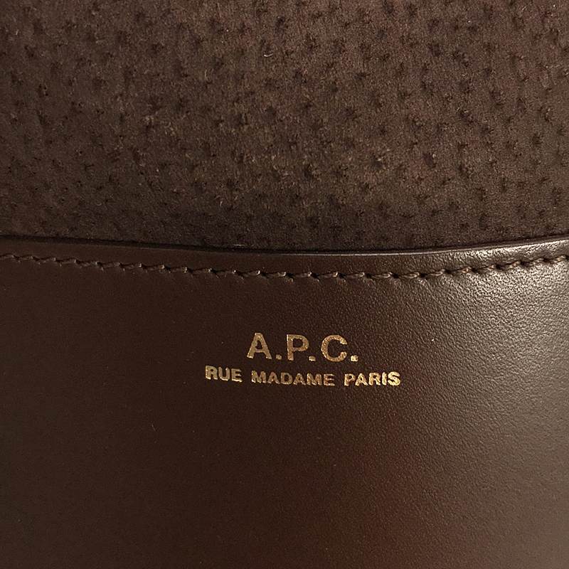 A.P.C. / アーペーセー claire leather and suede bucket bag ショルダーバッグ