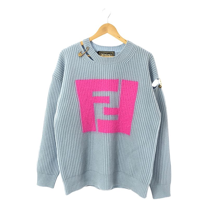 × Versace Fendace Cut Out Jumper ニット