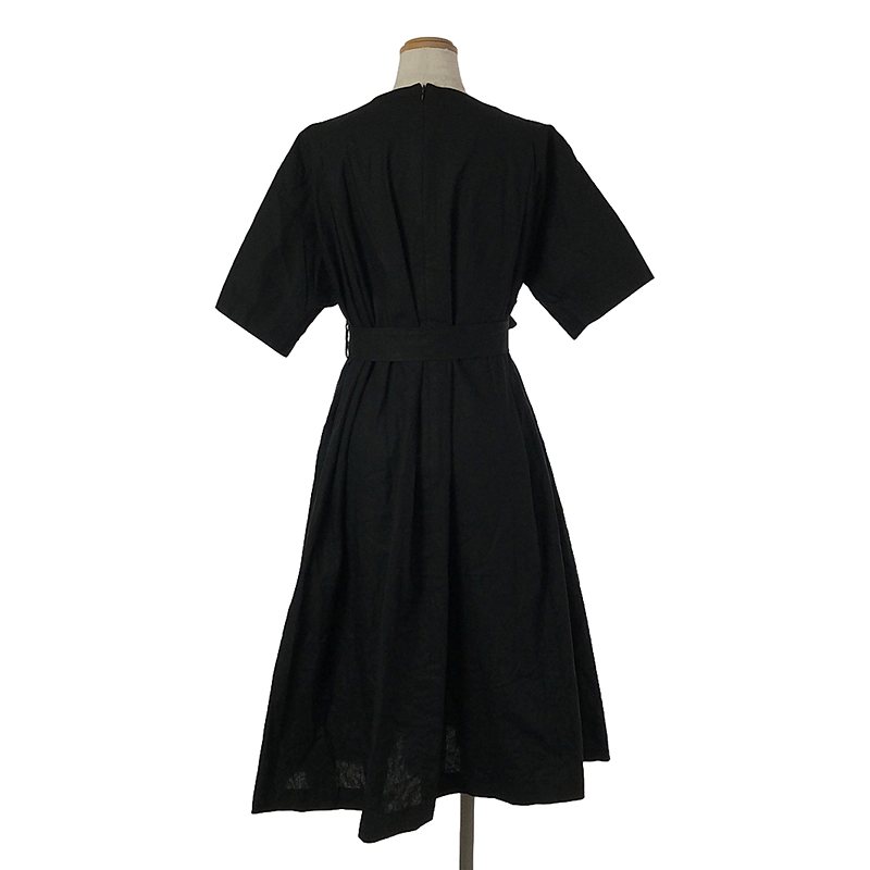 foufou / フーフー THE DRESS #36 black linen dress  ブラックリネンドレス ワンピース