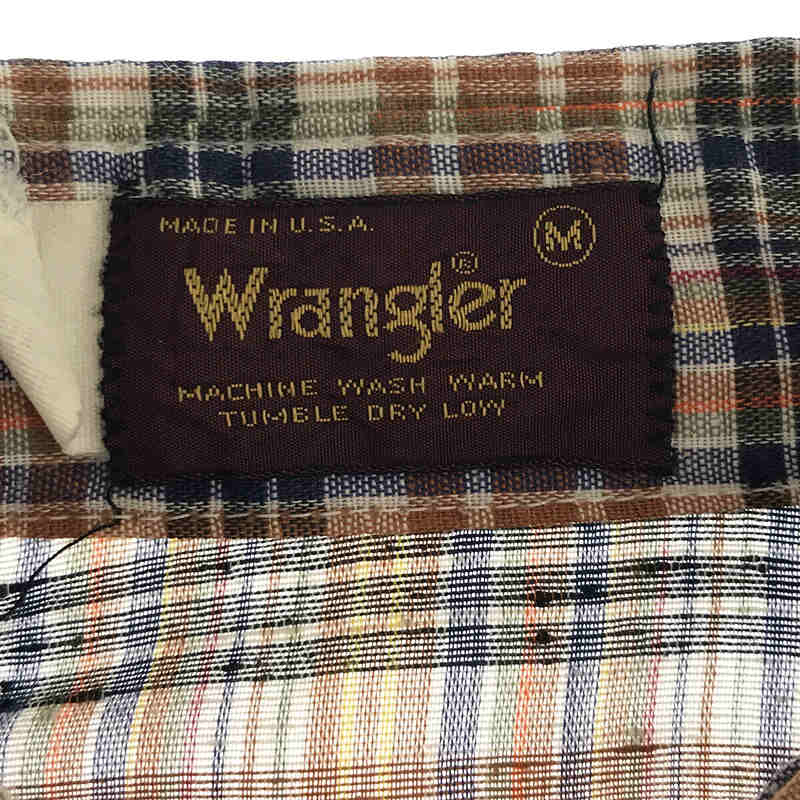 WRANGLER / ラングラー チェック ウエスタンシャツ