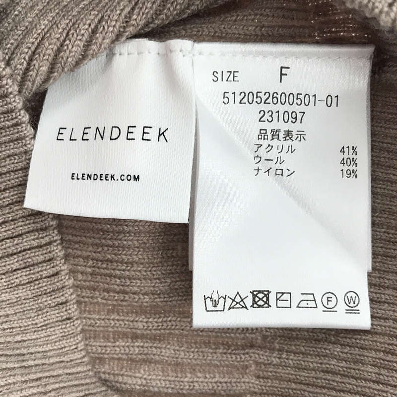 ELENDEEK / エレンディーク RIB MIX KNIT リブミックスニット