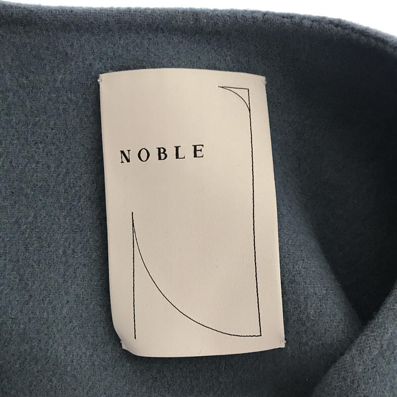 NOBLE / ノーブル W/Nyリバーノーカラーコート