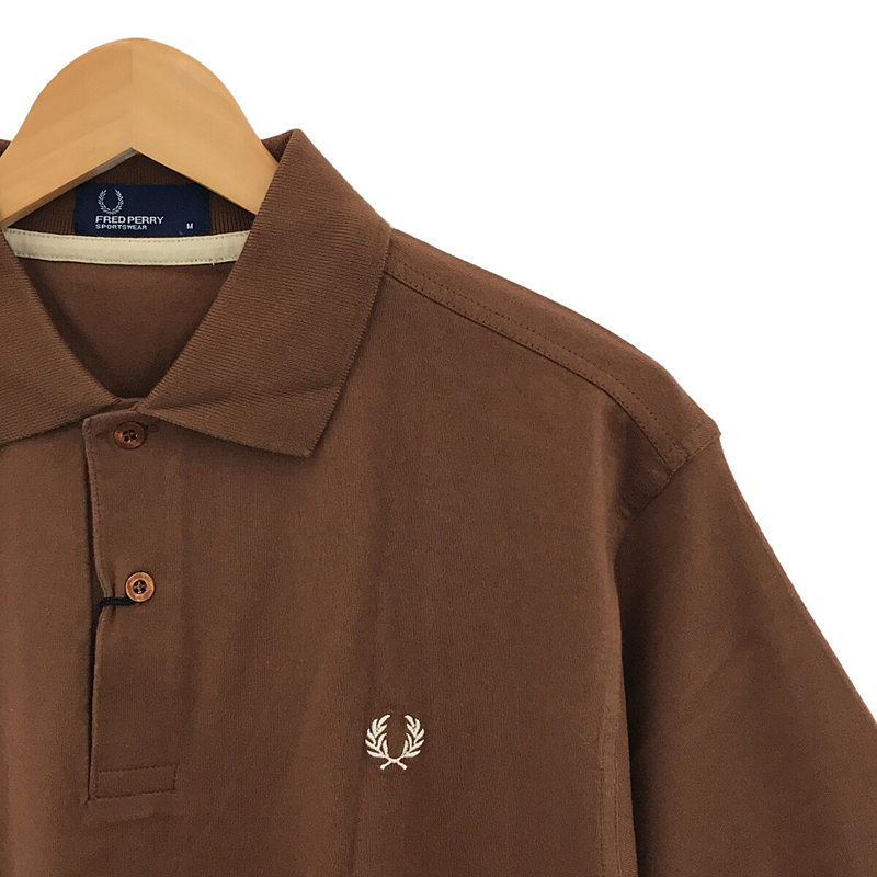 FRED PERRY / フレッドペリー タグ付き コットンポロシャツ 葉柄 両面プリント