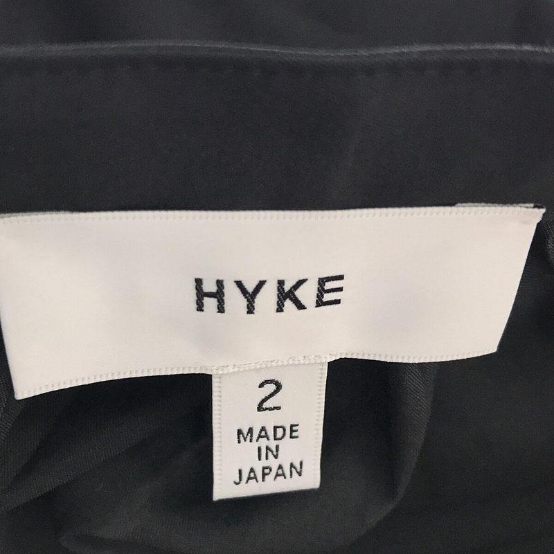 HYKE / ハイク T/C GATHERED BALLOON SLEEVE SHIRT DRESS コットンポリエステル ギャザースリーブワンピース BEAMS取扱い