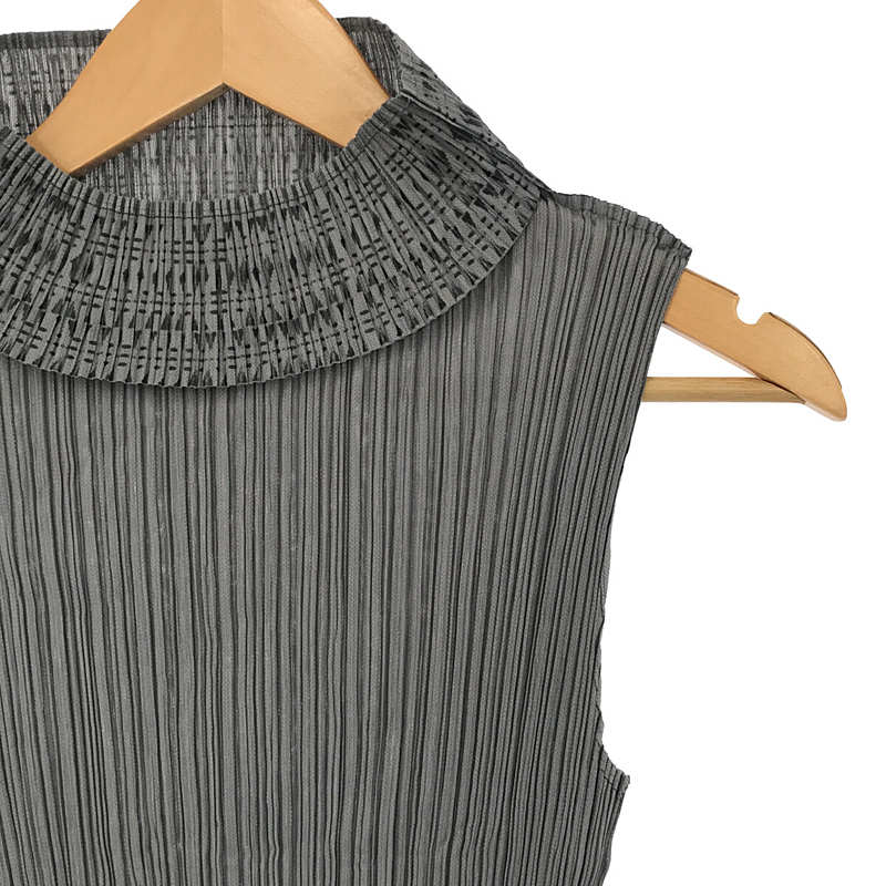 PLEATS PLEASE ISSEY MIYAKE / プリーツプリーズイッセイミヤ プリーツ加工 ハイネックノースリーブニット