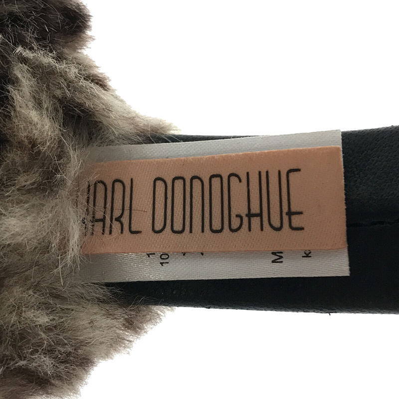 RABBIT FUR EARMUFF WITH LEATHER HEADBAND ラビットファー イヤーマフKARL DONOGHUE /  カールドノヒュー