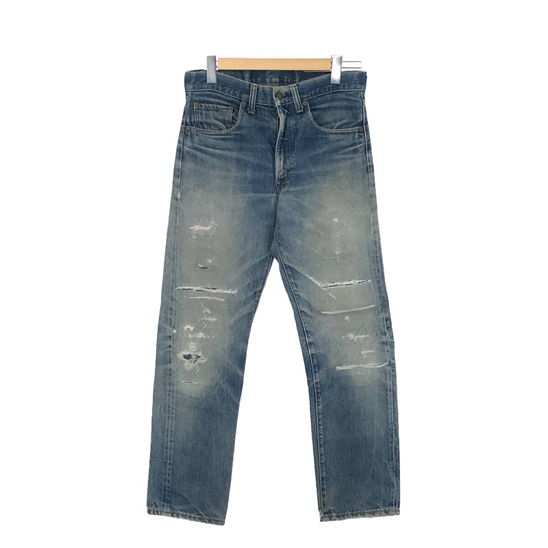 70s～ 505 66後期 vintage ボタン裏2 ダブル チェーンステッチ 42TALON 脇割りデニムパンツLEVI'S / リーバイス