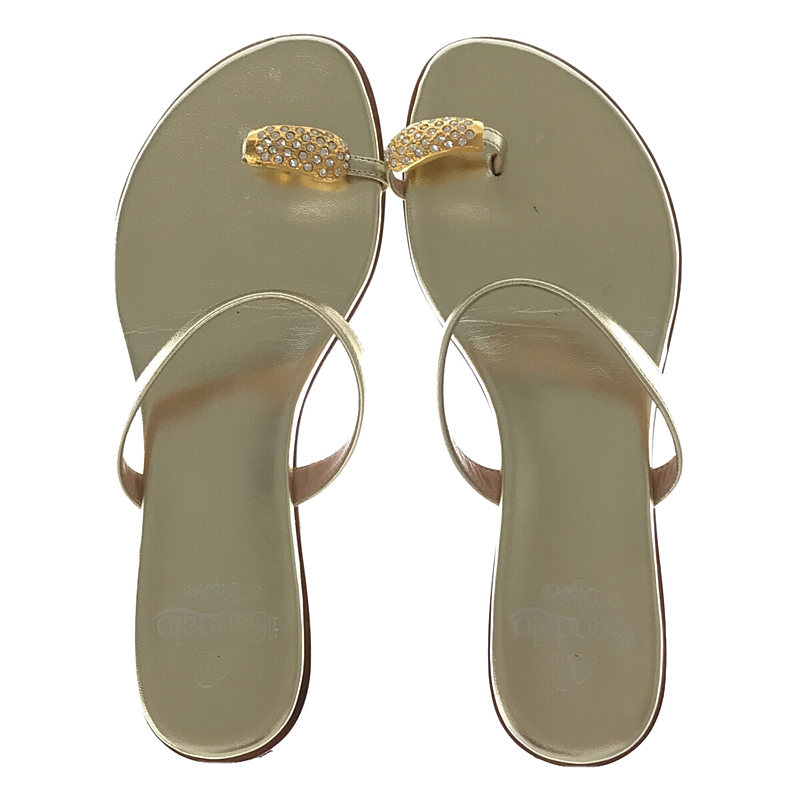 il sandalo of capri / イルサンダロオフカプリ ラミネート トゥリングサンダル