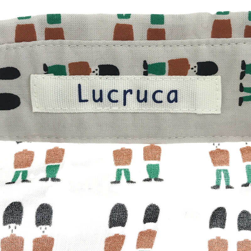 Lucruca / ルクルカ センソユニコ コットン 兵隊さん柄 比翼シャツ ブラウス